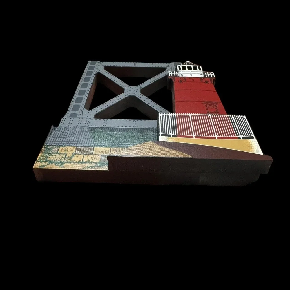 JEFFRY'S HOOK LIGHTHOUSE New York City, New York‎ NYC Shelia's 1996 SIGNED